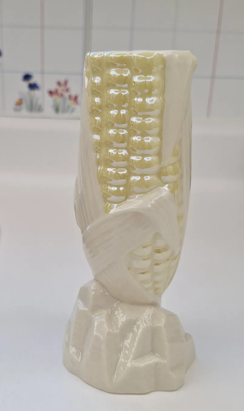 REDUCED Belleek Corn on the Cob Vase image indicator(2)