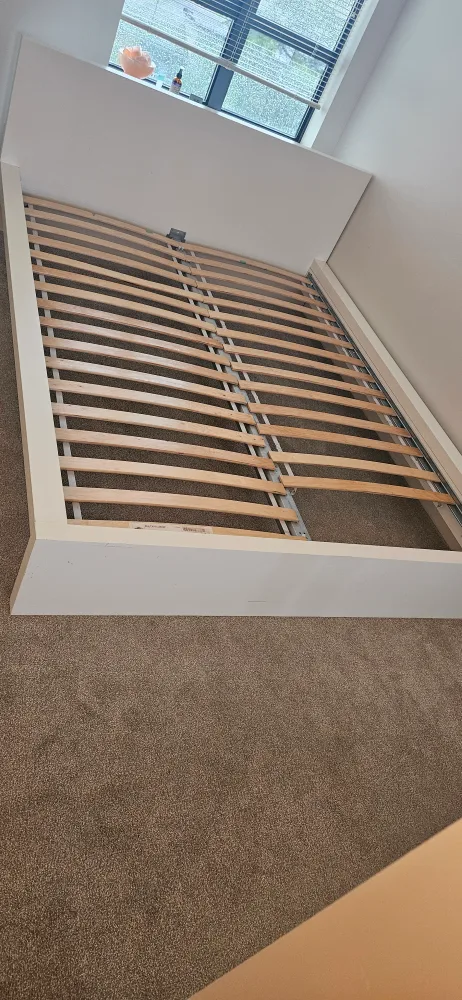 IKEA MALM White Queen Bed Frame with mattress image indicator(3)