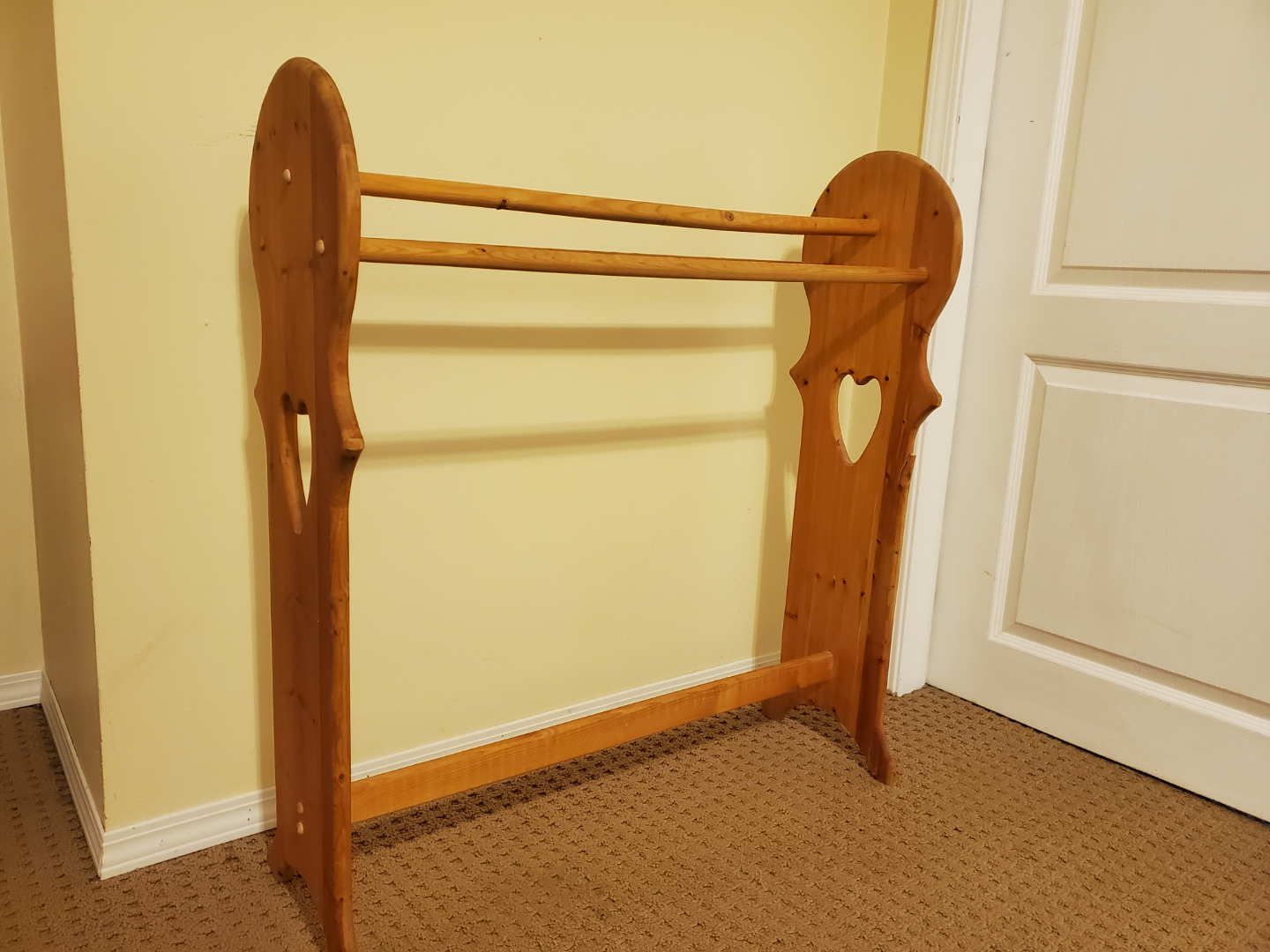 Pine Blanket rack.