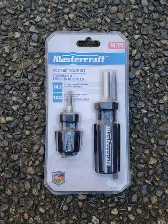 BNIB Mastercraft 16pcs Multi-Bit Driver Set thumbnail