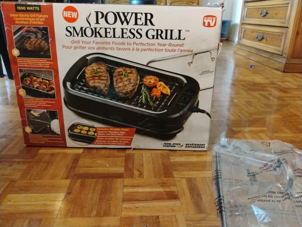 New Power Smokeless Grill 1500 Watts thumbnail