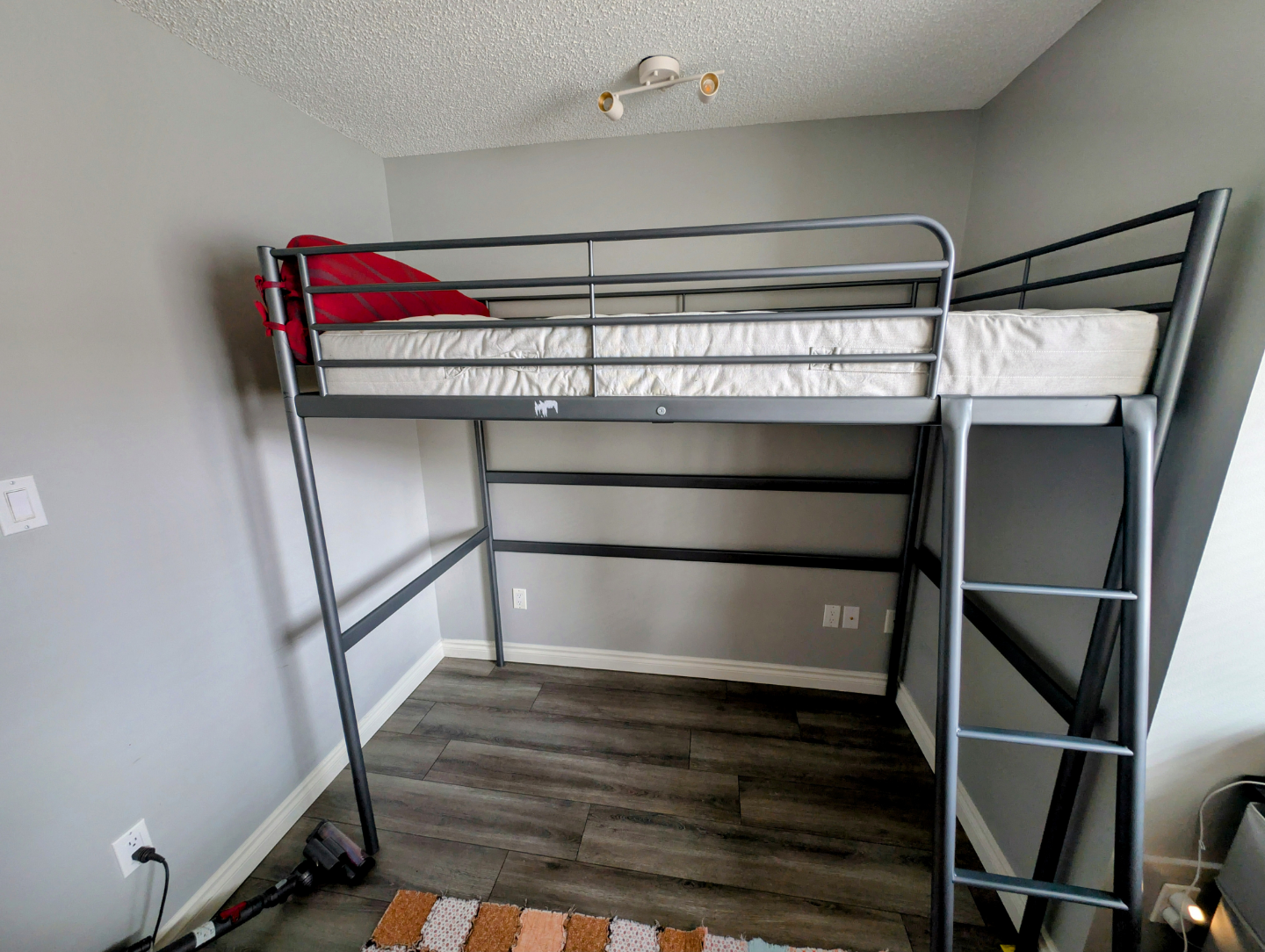 Ikea Metal Loft Bed Frame with Ladder