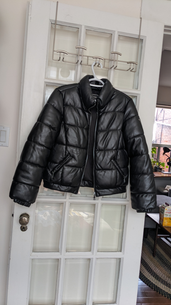 Guess Black Puffer Jacket Size Small