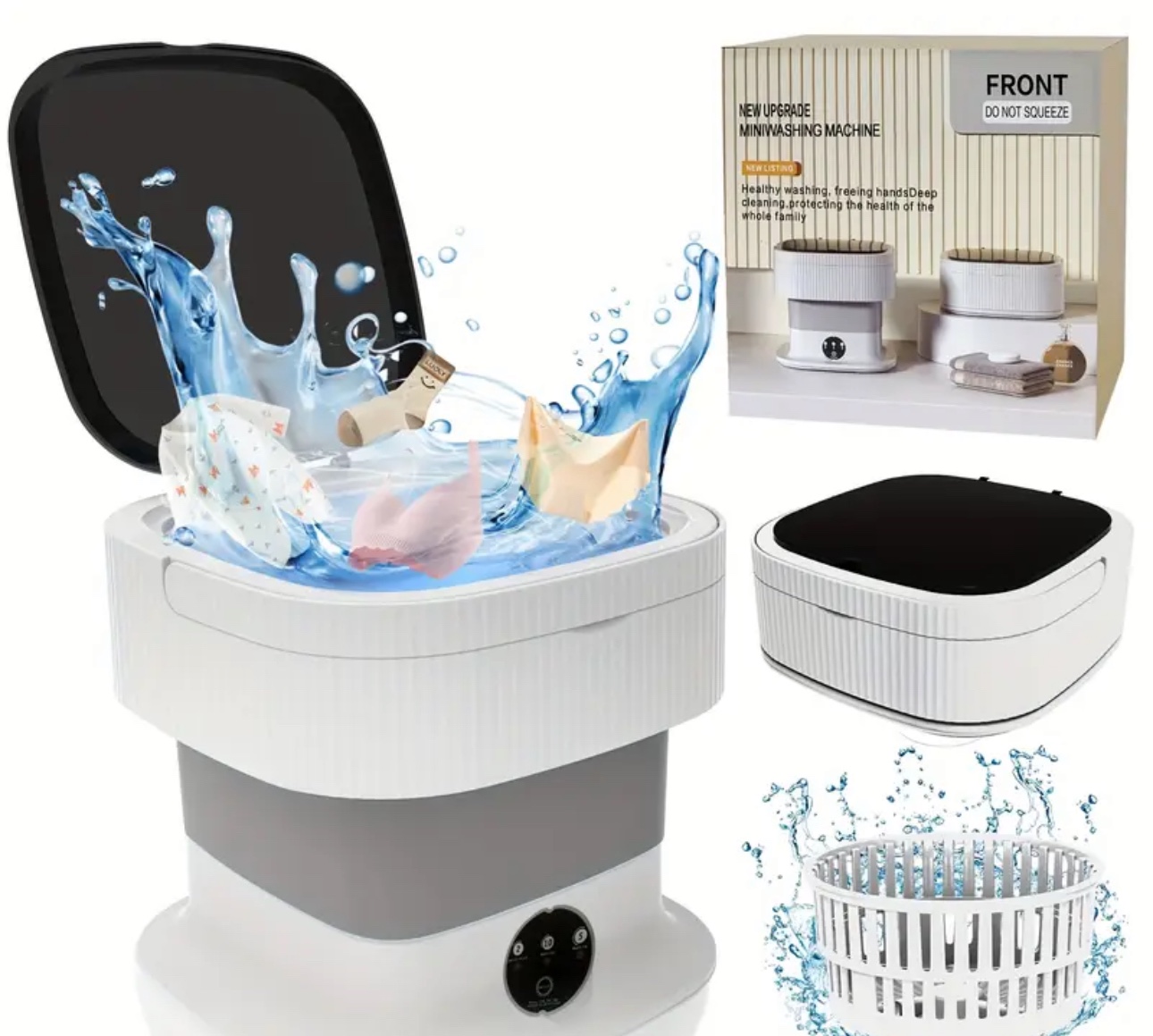 New Mini Washing Machine - 12L Portable Laundry Washer