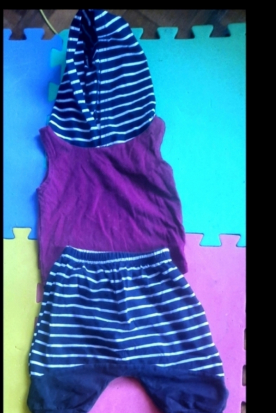 Baby Boy's Sleeveless Shirt and Shorts Outfit
