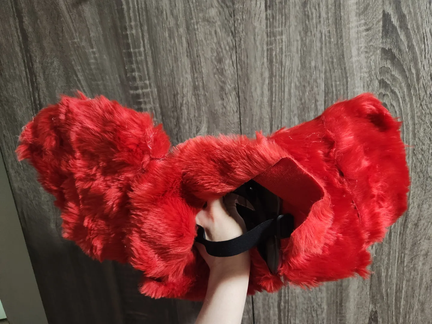 Handmade Red Dragon Fursuit Mask image indicator(2)