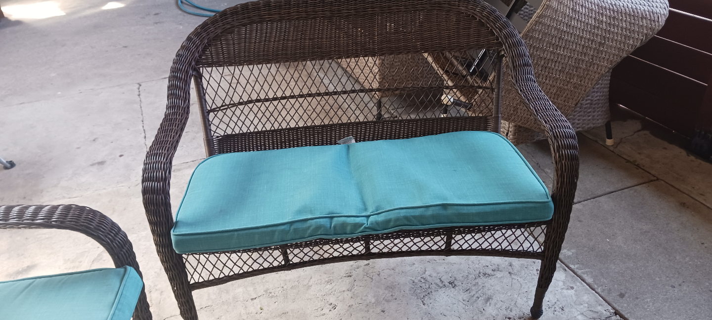 Wicker Patio Set - Loveseat and Chair - photo 3