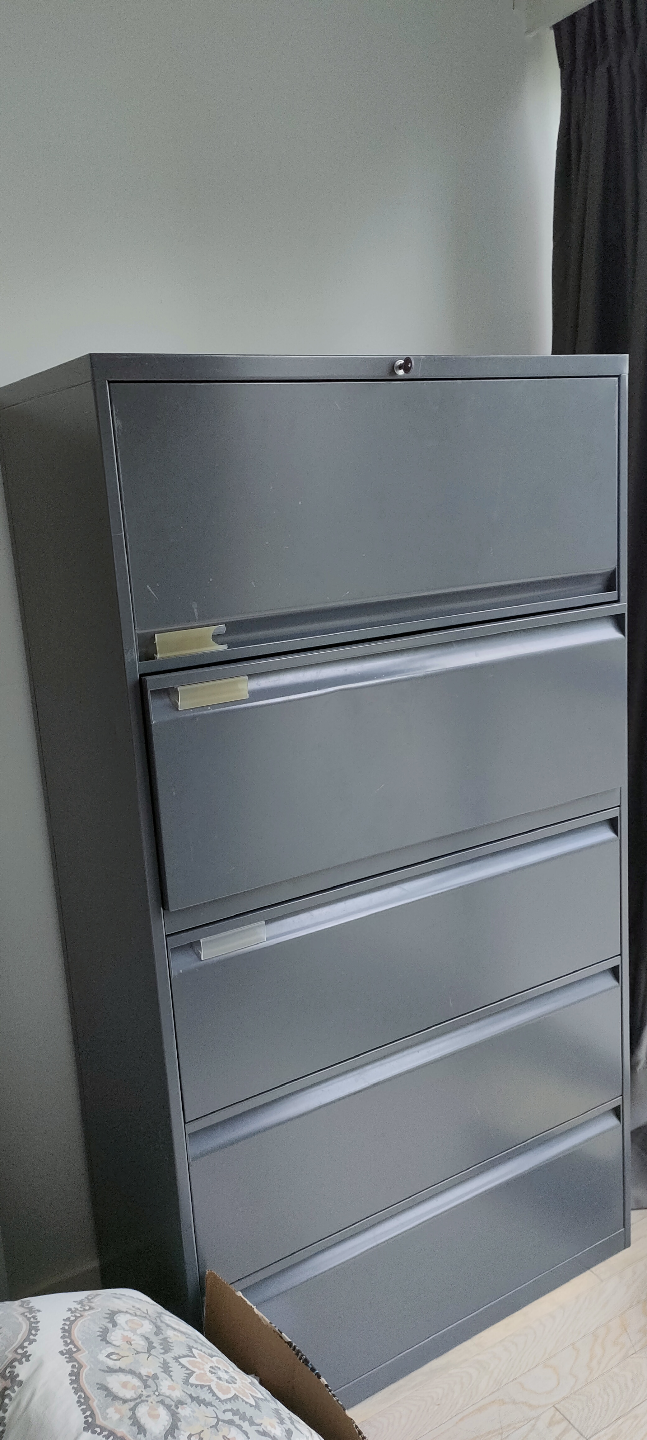 Five-Drawer Metal Filing Cabinet - photo 2