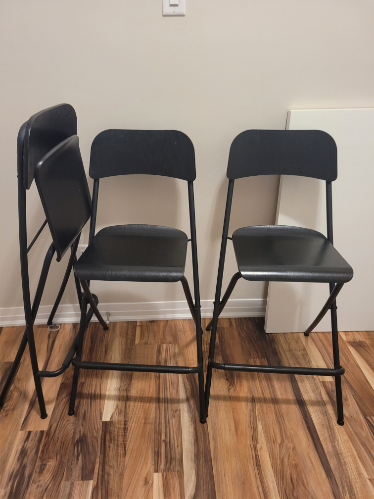 Black high chair 4ea