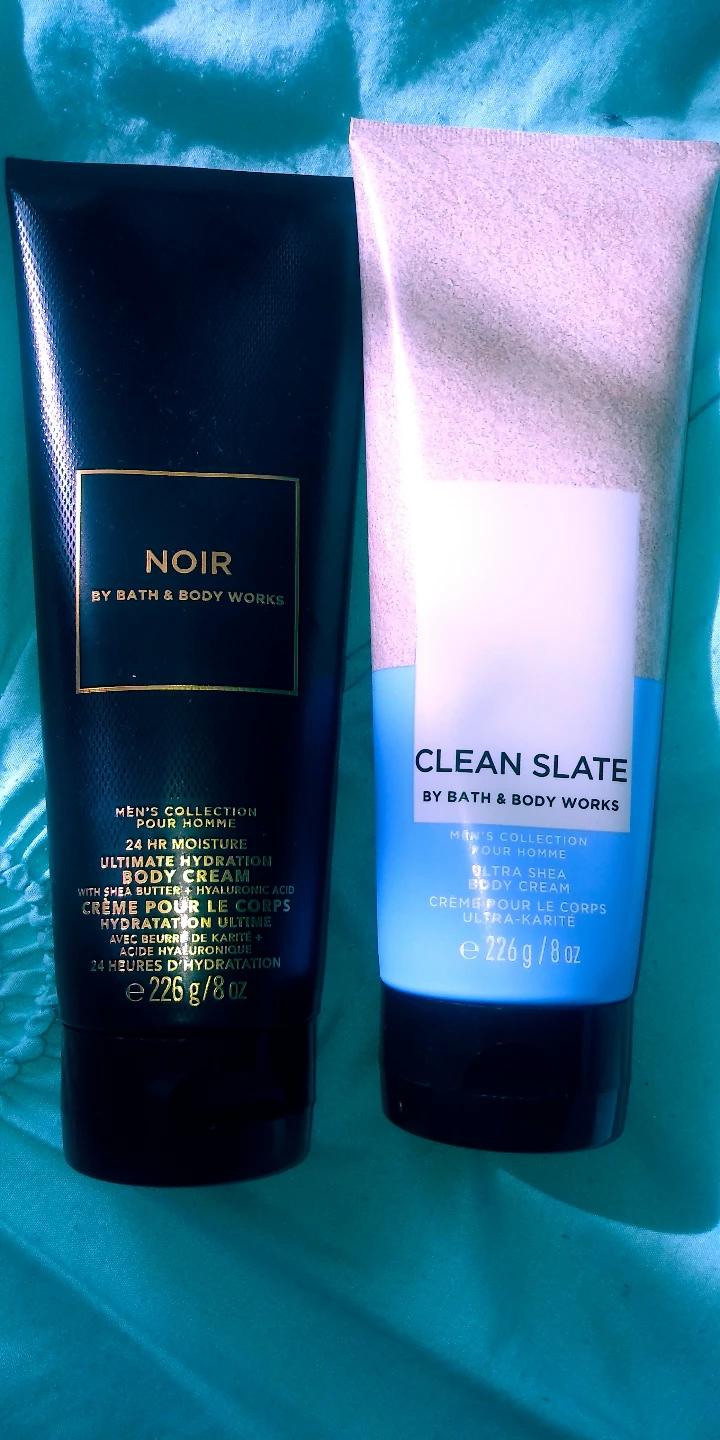 Bath & Body Works Men's Body Cream Duo - Noir & Clean Slate