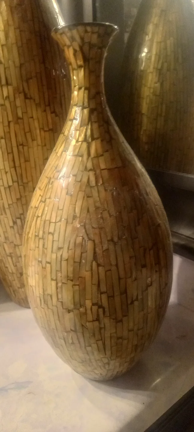 Set of 3 Decorative Mosaiced Vases image indicator(2)