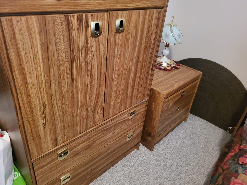 Vintage Bedroom Set - Dresser, Mirror, & Headboard - photo 4