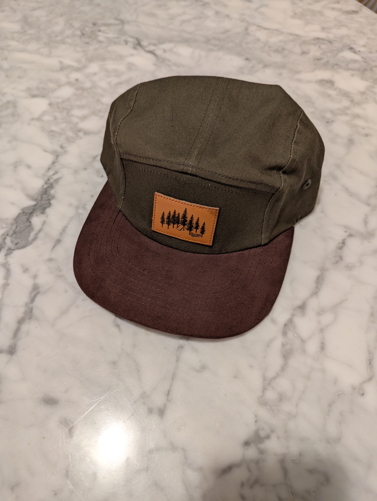 3 Five Panel Hats -  Black, Grey, and Olive Green - photo 2