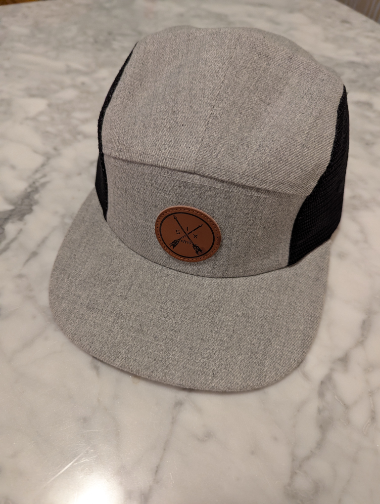 3 Five Panel Hats -  Black, Grey, and Olive Green - photo 3