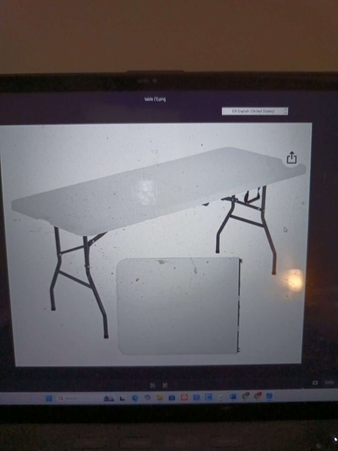New Folding Table in Box