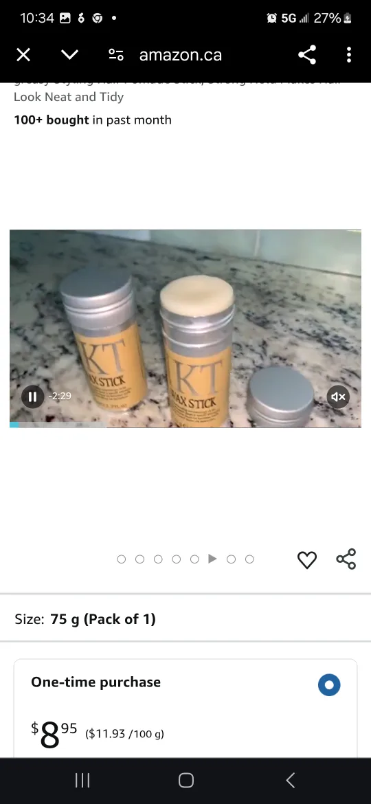 TKT Hair Wax Stick, Wax Stick for Hair Non-greasy Styling Hair image indicator(7)