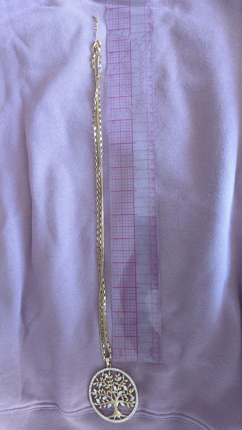 Gold Tree of Life Custom Necklace with Extra Chain image indicator(4)