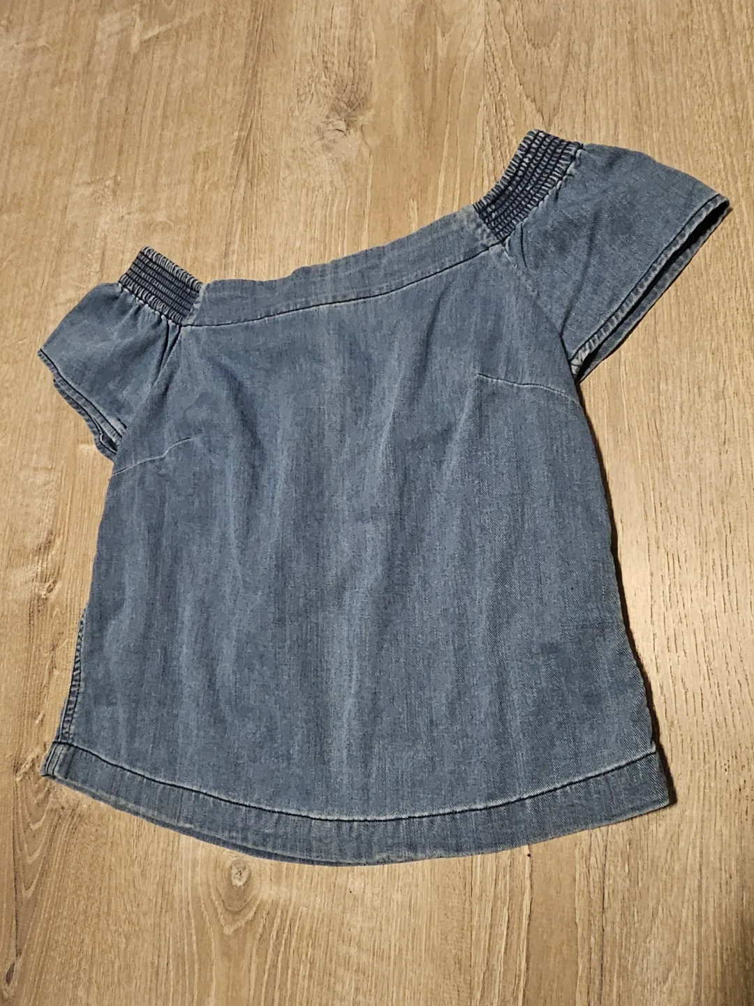 Wilfred Free Denim Off-the-Shoulder Top image indicator(3)