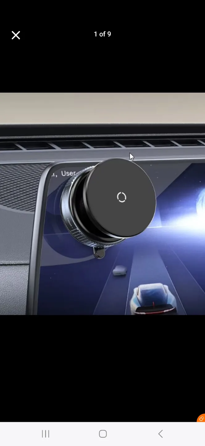 Magnetic Mobile Phone Holder Vacuum Rotation  Suction image indicator(3)