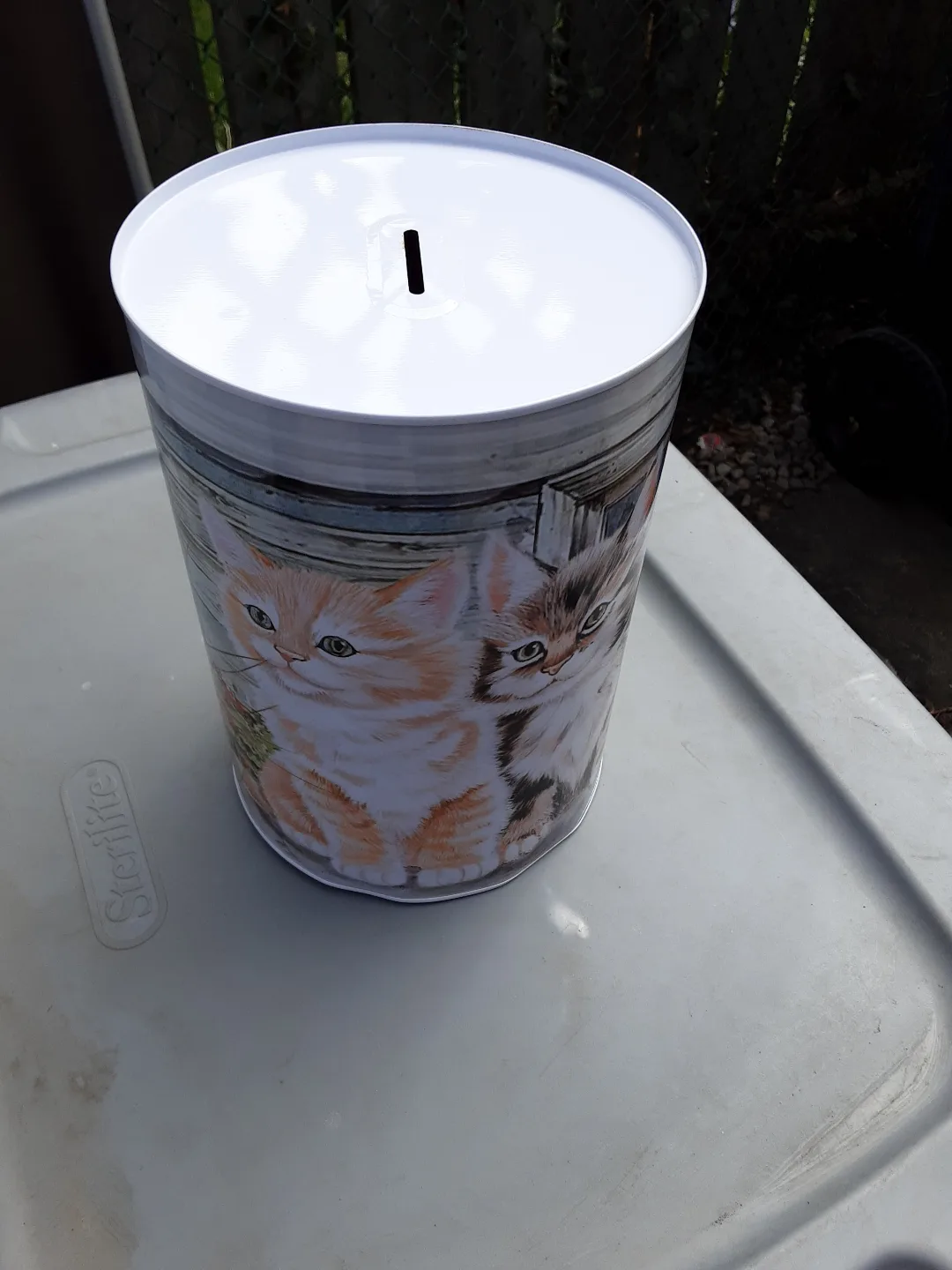 Adorable Kitten Metal Coin Bank image indicator(2)