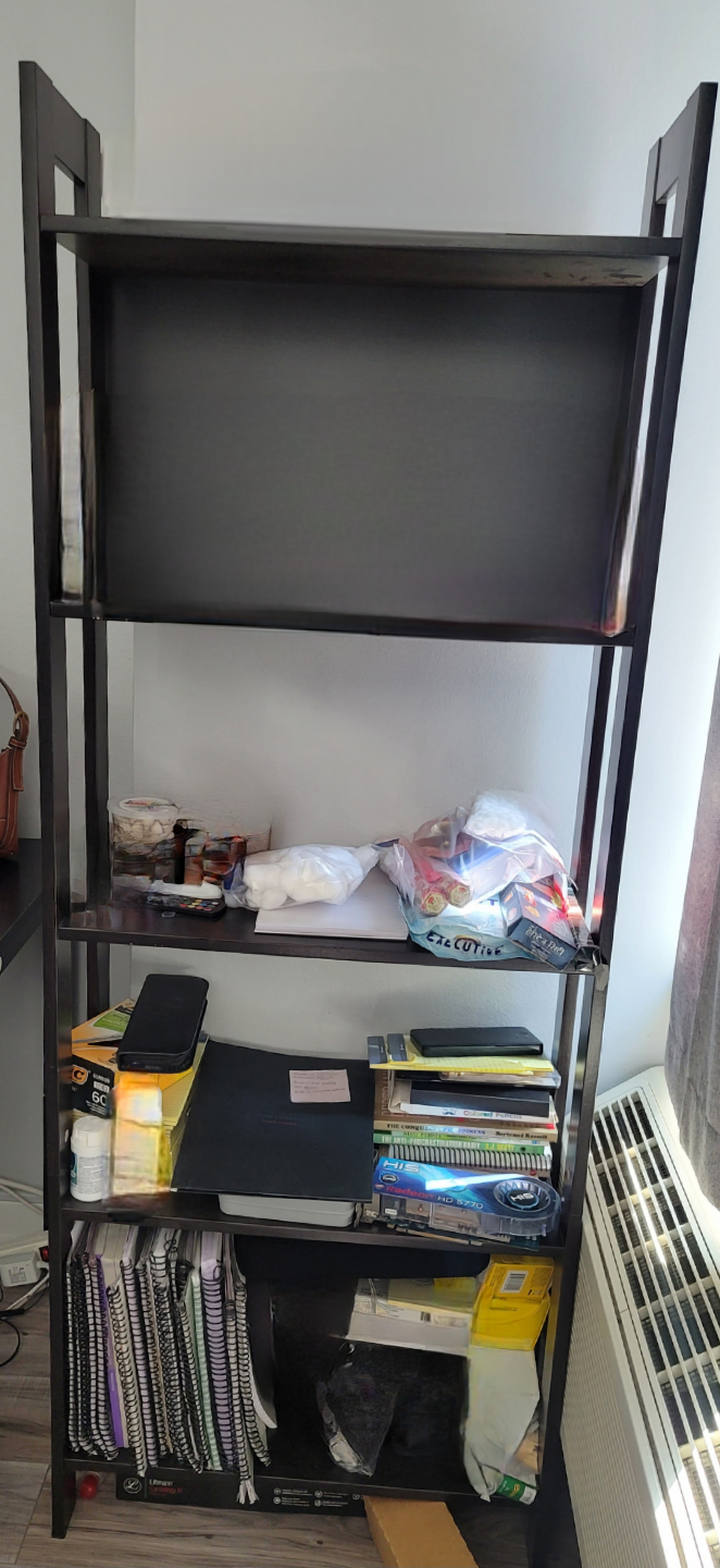 Ikea 4-Shelf Black Bookcase