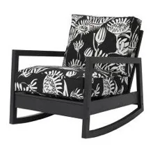 vintage black rocker chair thumbnail