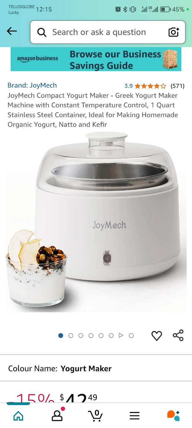 JoyMech Compact Yogurt Maker - Greek Yogurt Maker Machine