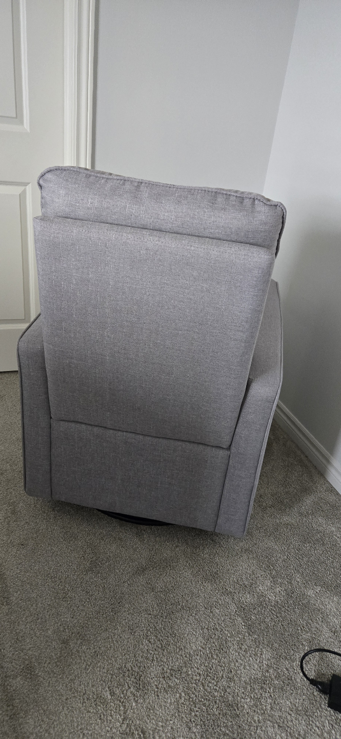 Grey Swivel Glider Recliner - photo 3