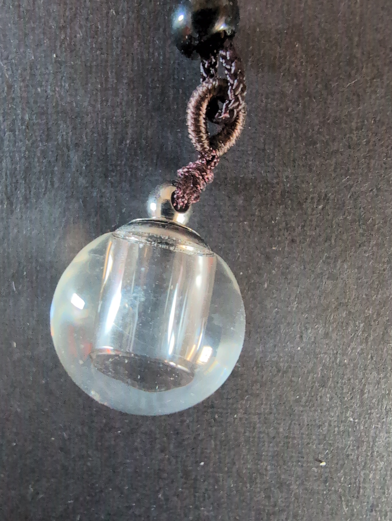 Crystal ash Cremation Necklace