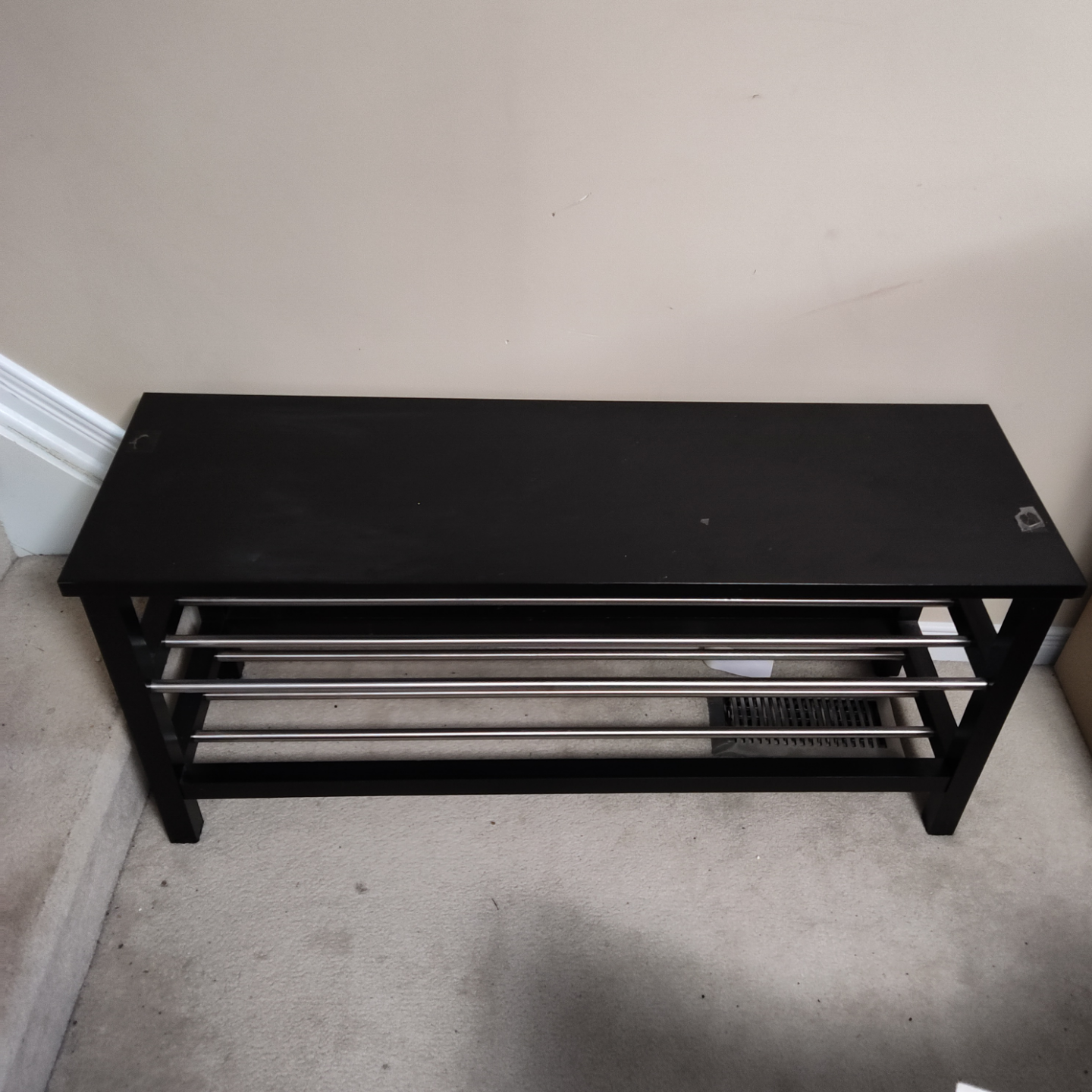 Black Shoe Bench with Storage from IKEA - photo 5