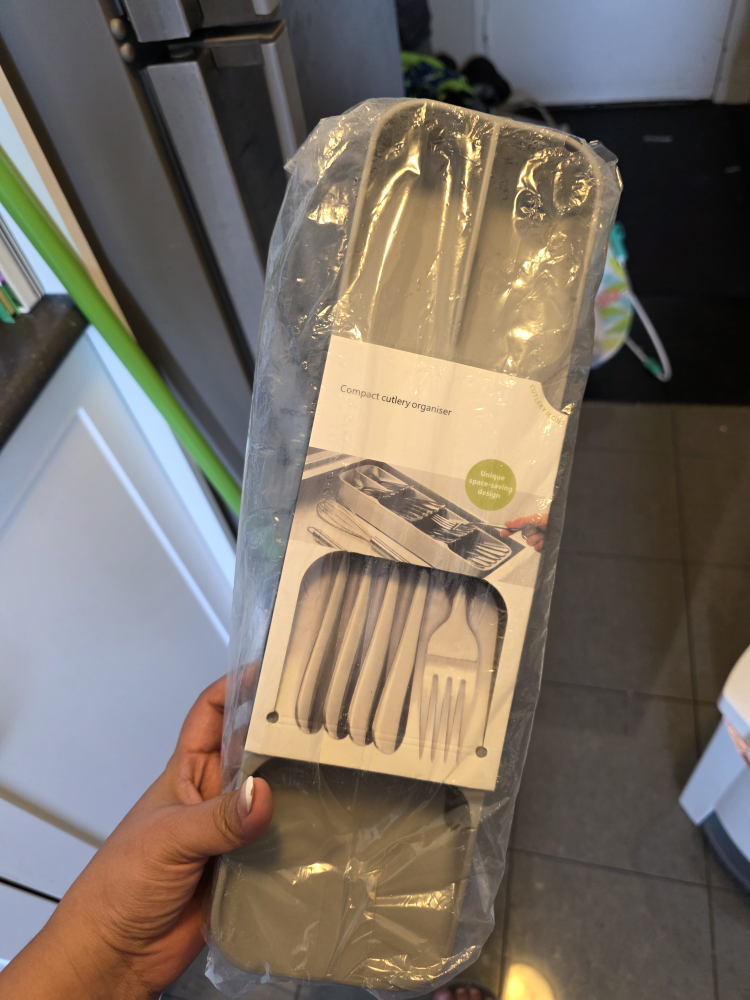 Compact Cutlery Organiser - Grey