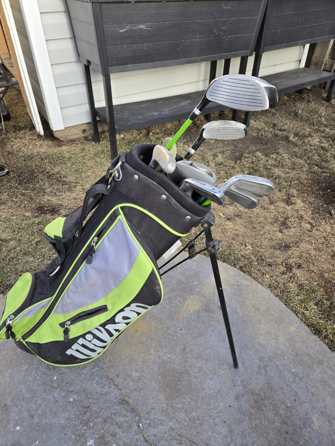 Junior Golf Club Set with Stand Bag