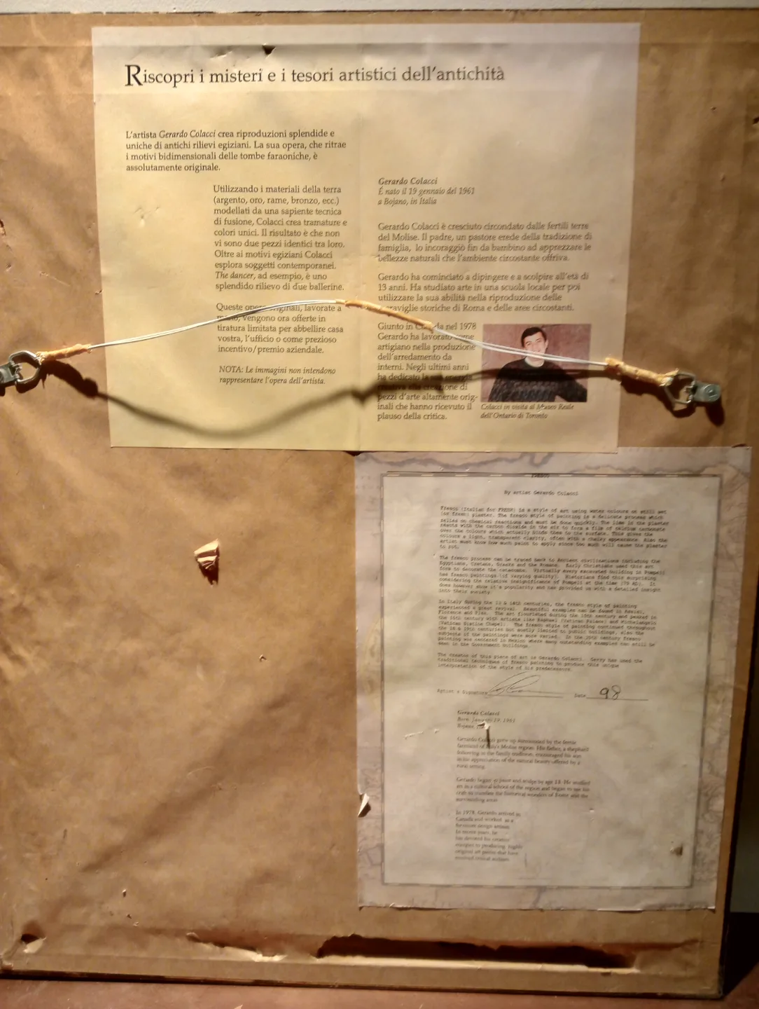 Rare Fresco Artwork by Gerardo Colacci image indicator(4)