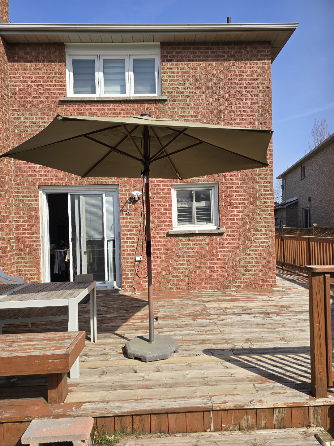 Patio umbrella with stand&base - photo 4