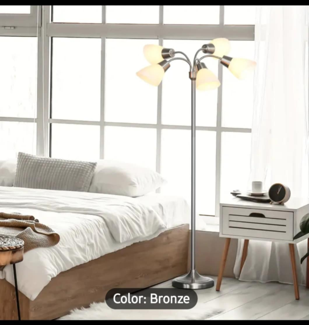 Bronze 5-Light Flexible Floor Lamp - photo 4