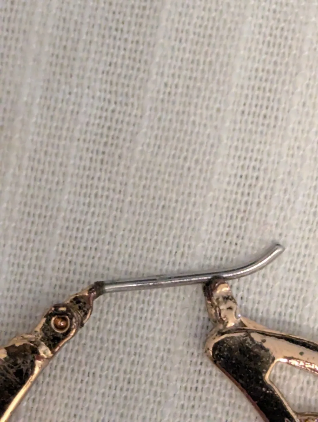 Rose Gold  tone Floral Hoop Earrings image indicator(3)