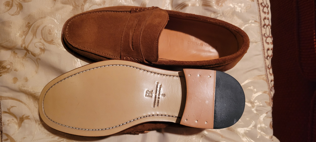 Banana Republic Men's Brown Suede Penny Loafers - photo 3