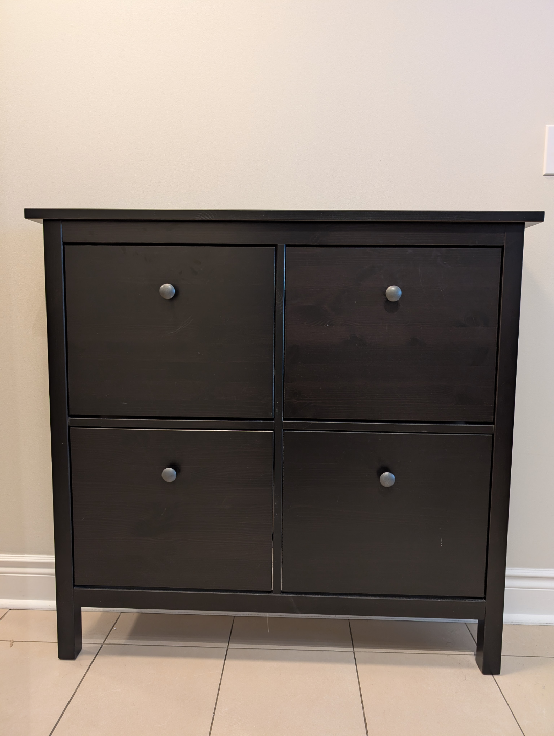 IKEA HEMNES Shoe Cabinet - Black-Brown