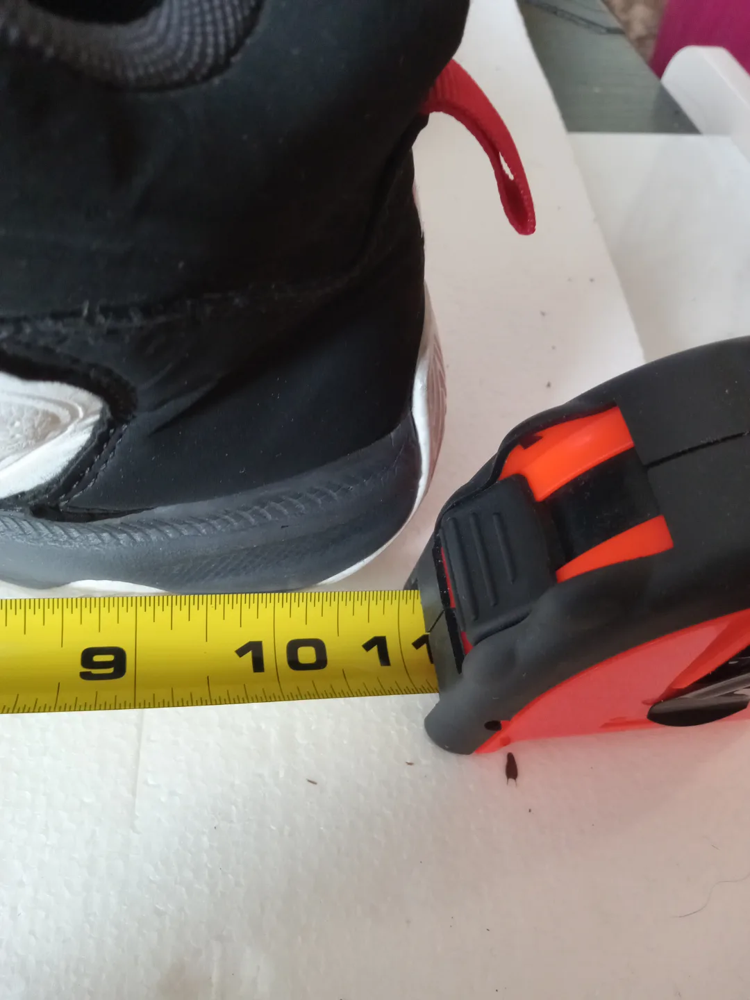 Kids' Size 9 Basketball Shoes - White/Black/Red thumbnail