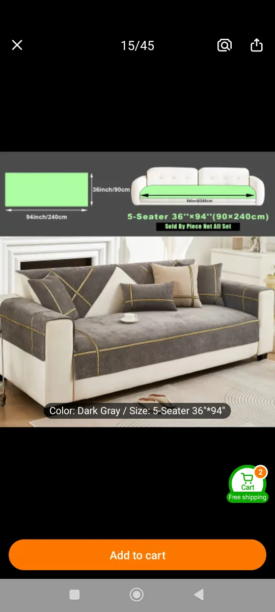 New 5-Seater Sofa Cover image indicator(2)