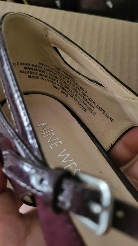 Nine West Women's Burgundy Pointed-Toe Flats Size 7.5 - photo 2