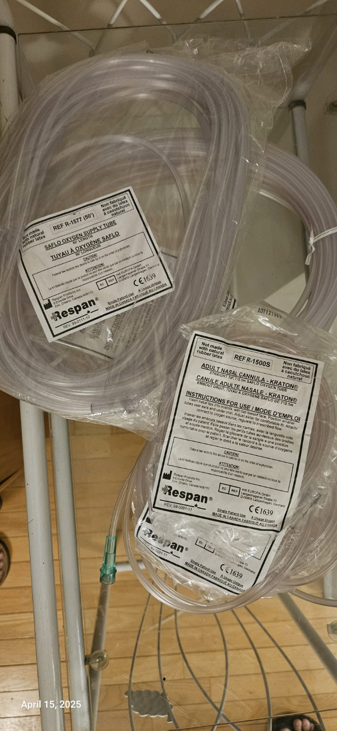 Respan Adult Nasal Cannula Oxygen Tubing (2x)