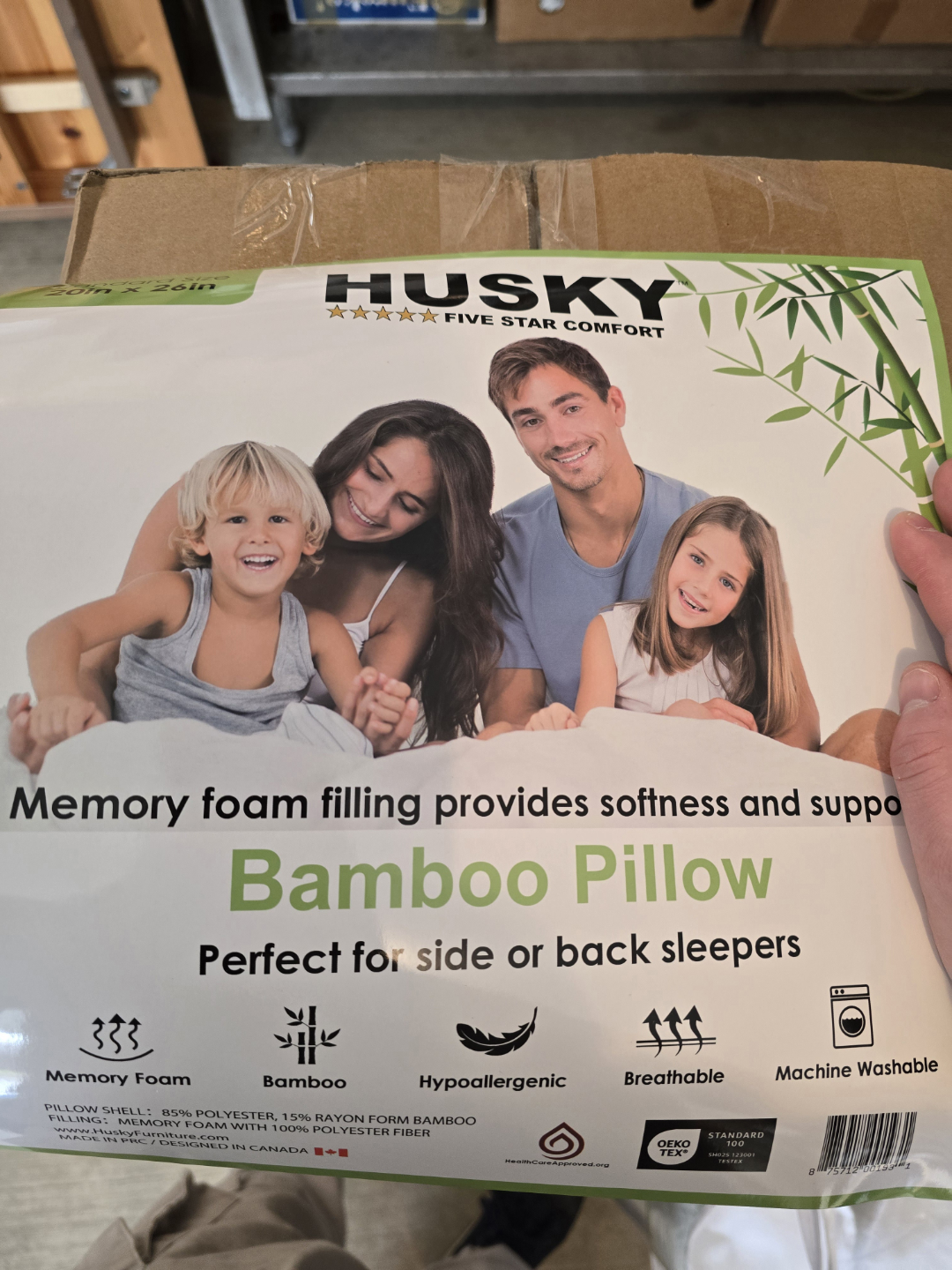 New Memory Foam filled Bamboo Pillows