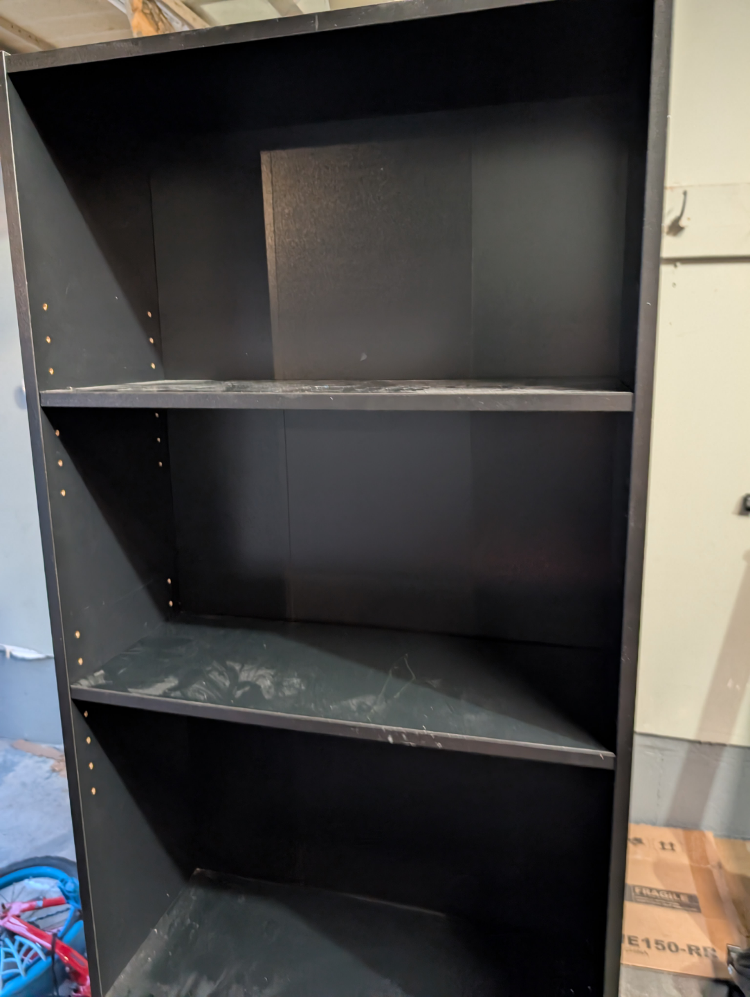 Black 5-Shelf Bookcase - photo 4