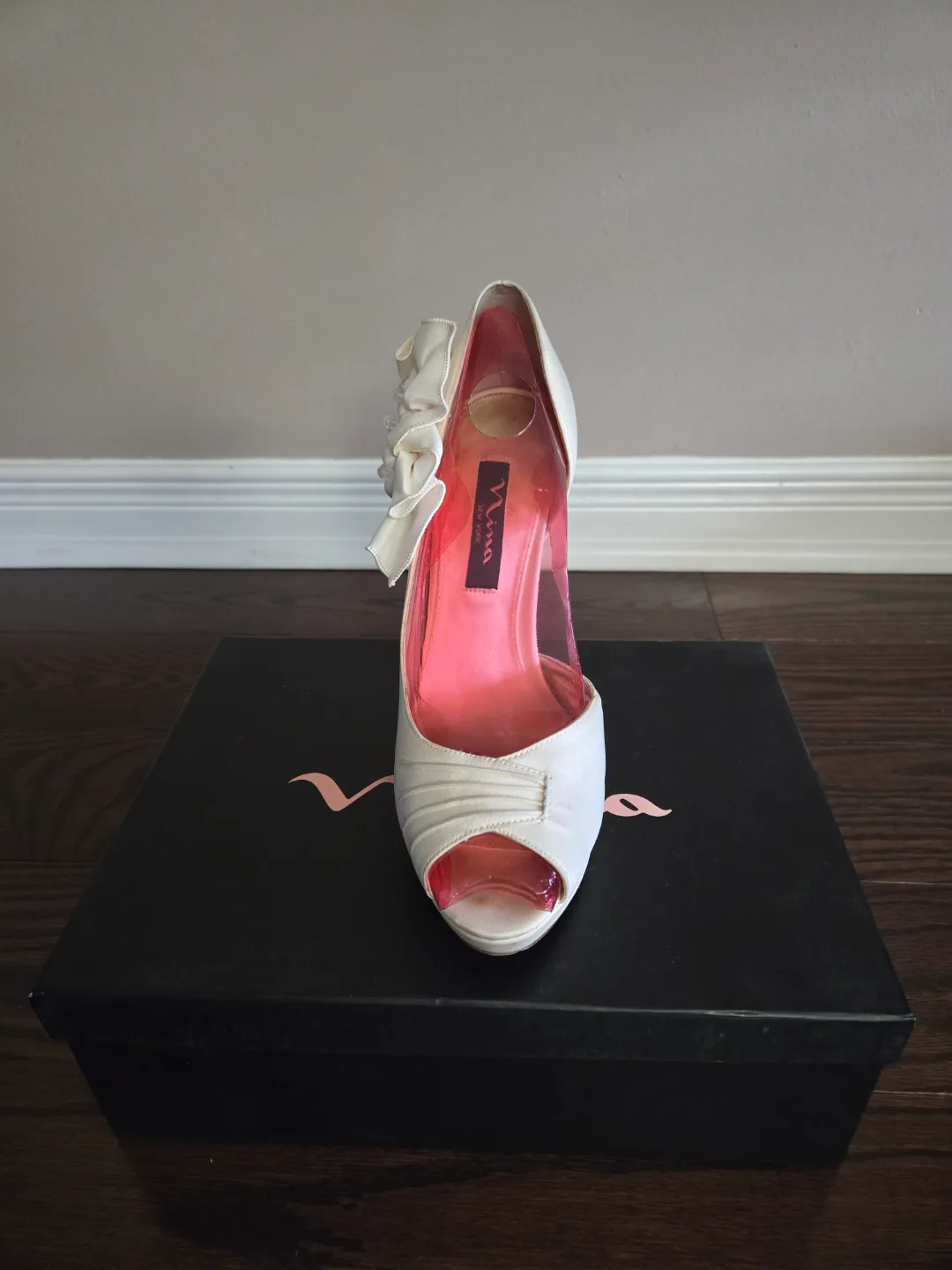 Nina High Heel Peep-Toe Wedding Shoes image indicator(6)