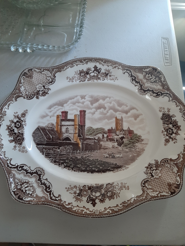 Johnson Brothers Old Britain Castles Oval Serving Platter