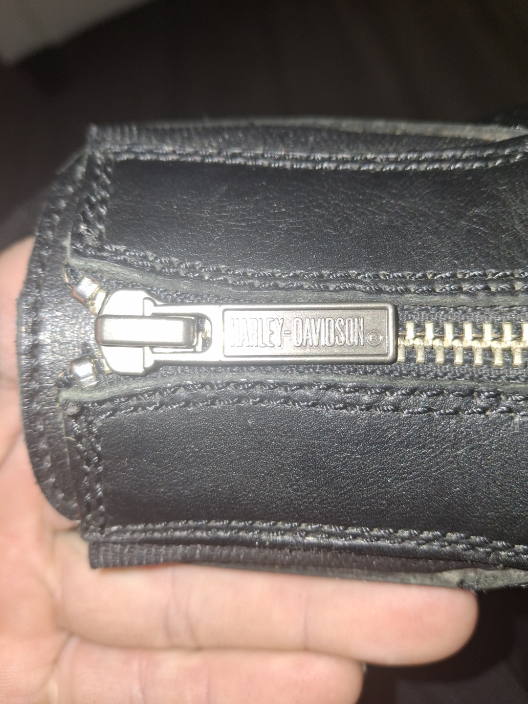 Harley Davidson Black Leather Zip-Ups - photo 2