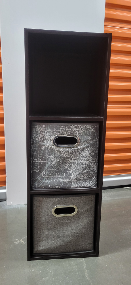 Three-Tier Storage Organizer with Fabric Bins