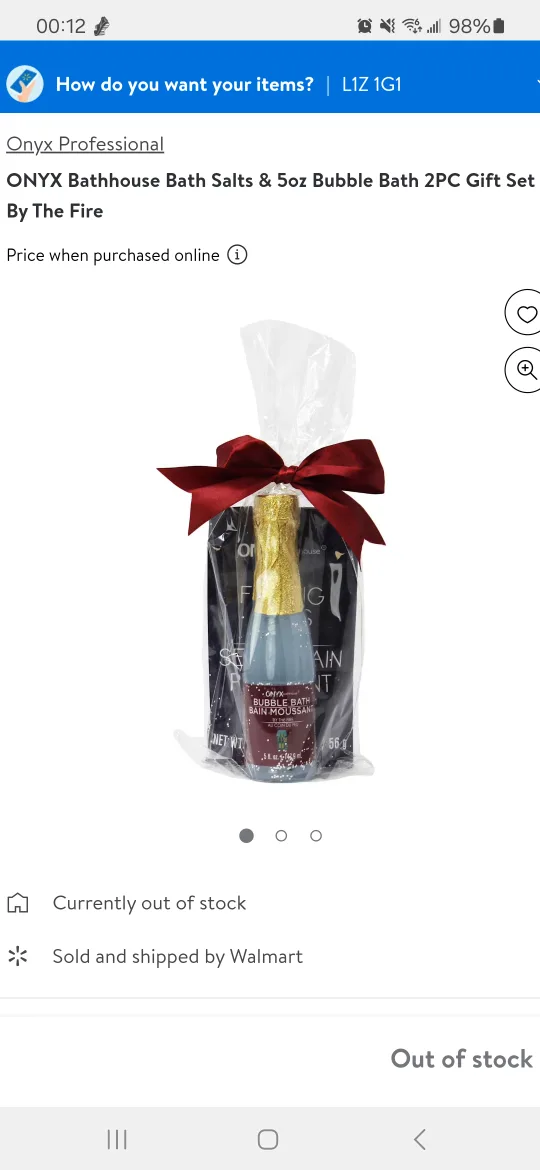 Onyx Professional Bubble Bath & Fizzing Salts Gift Set image indicator(2)