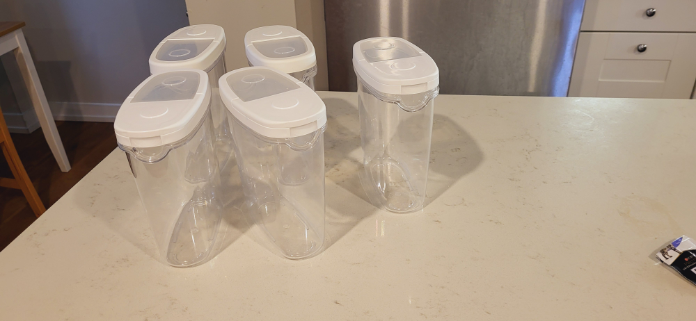 5 Dry Food Jars with Lid 3.1 L , 44 oz - photo 2